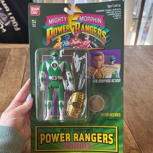 NIB RARE 1994 Green Ranger Auto Morphin Tommy Mighty Morphin Power Rangers